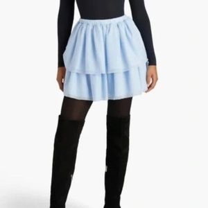 Hill House Blue Swiss dot Clara tulle skirt xl